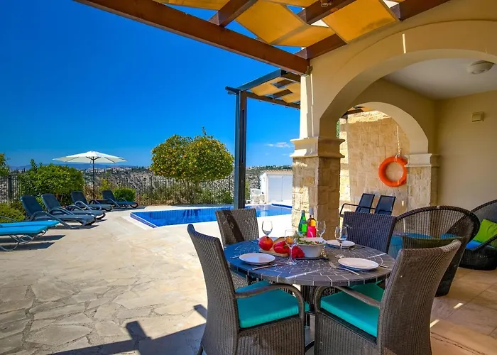 3 Bedroom Melandra With Private Pool And Sea Views, Aphrodite Hills *